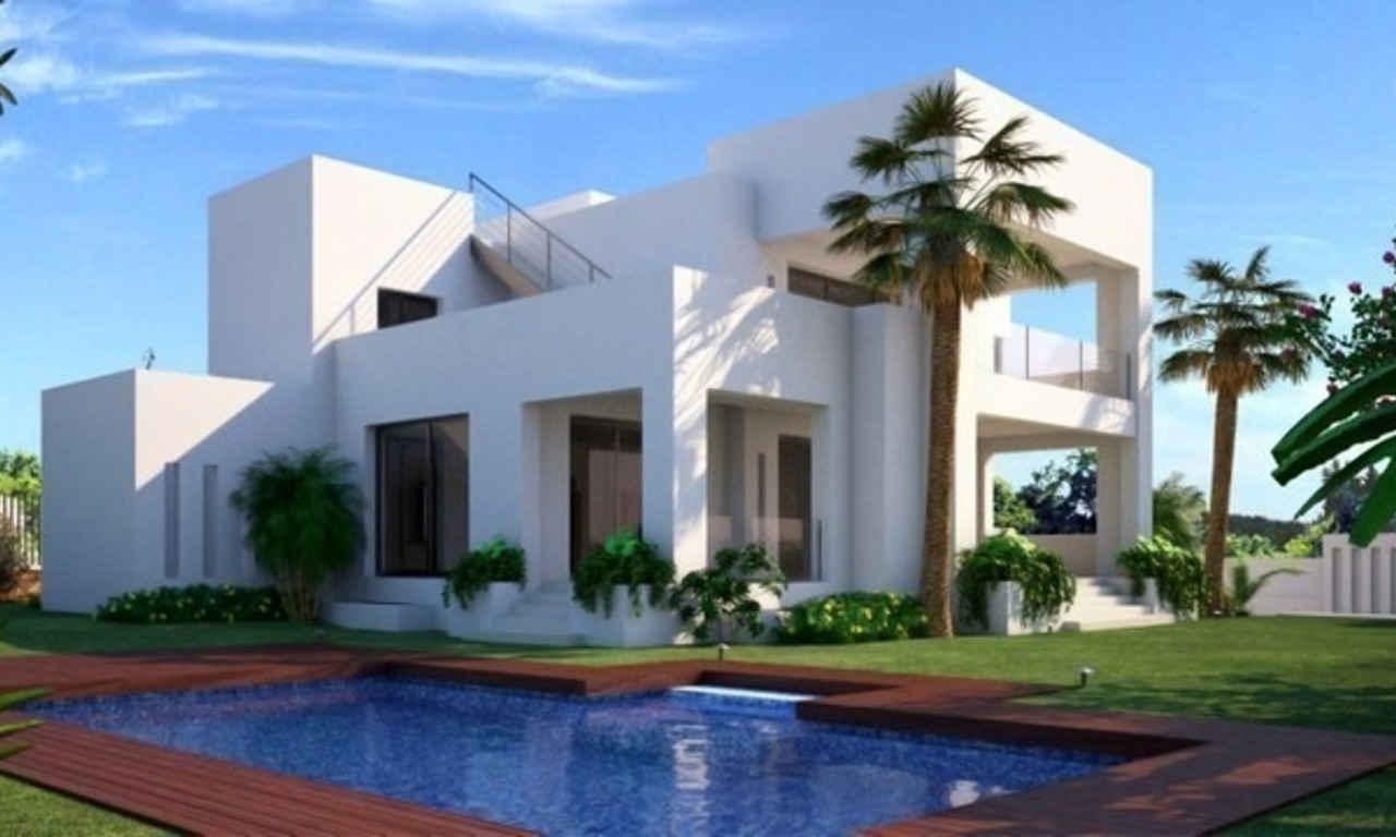 Modern luxury villa for sale in contemporary style on the Golden Mile in Marbella 0