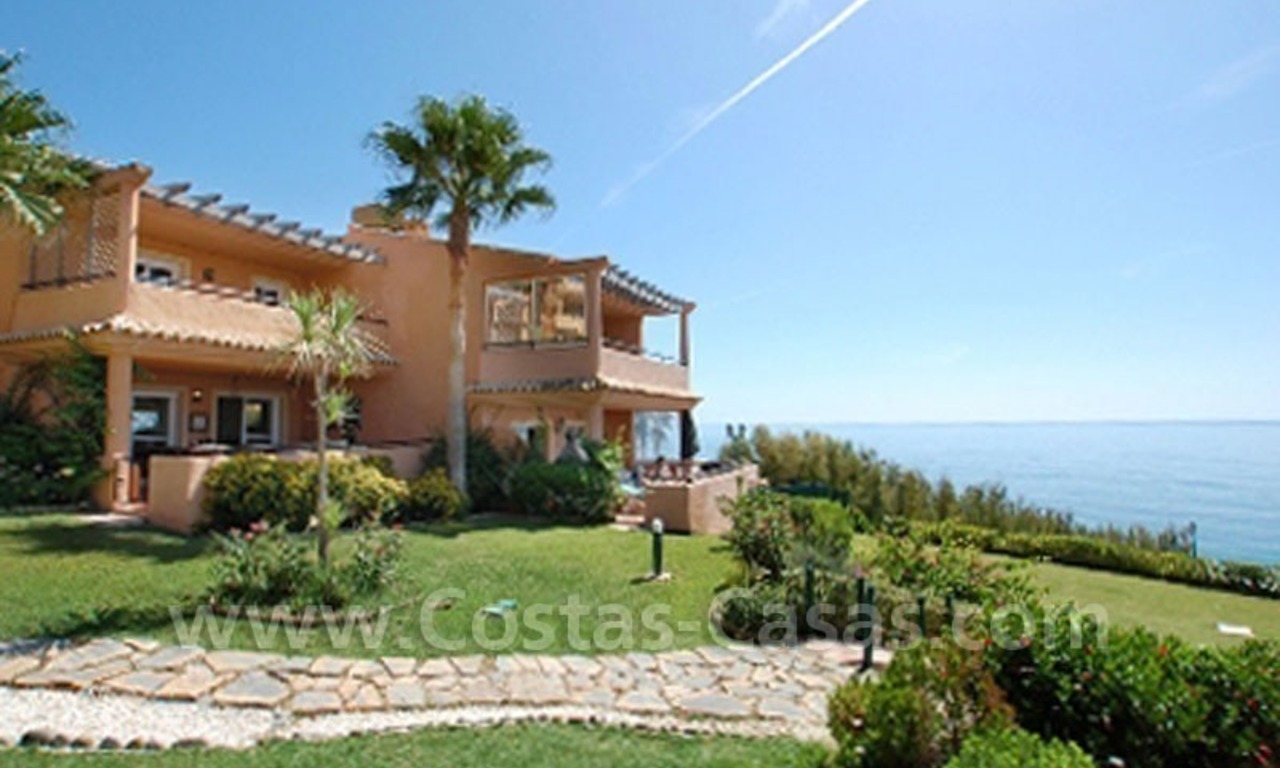 Beachfront house for sale, frontline beach complex in Estepona, Costa del Sol 1