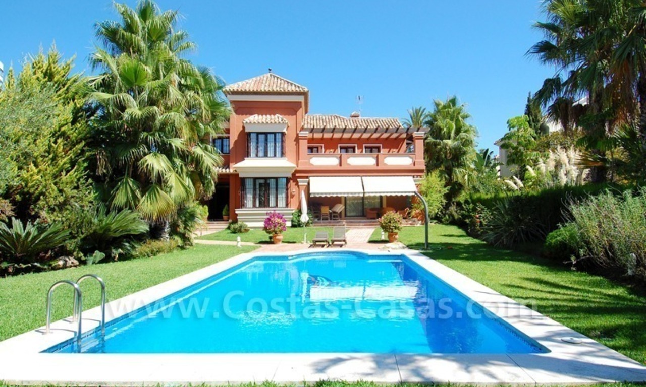 Beachside modern Spanish style villa to buy in Marbella East. 0