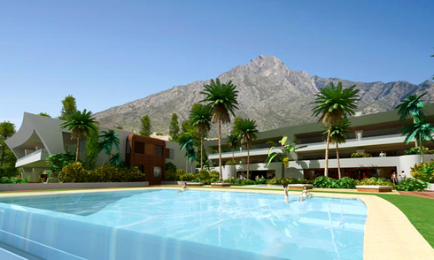 Luxury modern style new apartments and penthouses for sale in Golden Mile - Marbella 