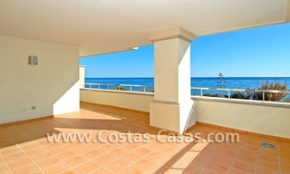 Luxury front line beach apartment for sale in an exclusive beachfront complex, New Golden Mile, Marbella - Estepona 0