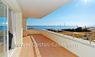Luxury front line beach apartment for sale in an exclusive beachfront complex, New Golden Mile, Marbella - Estepona 1