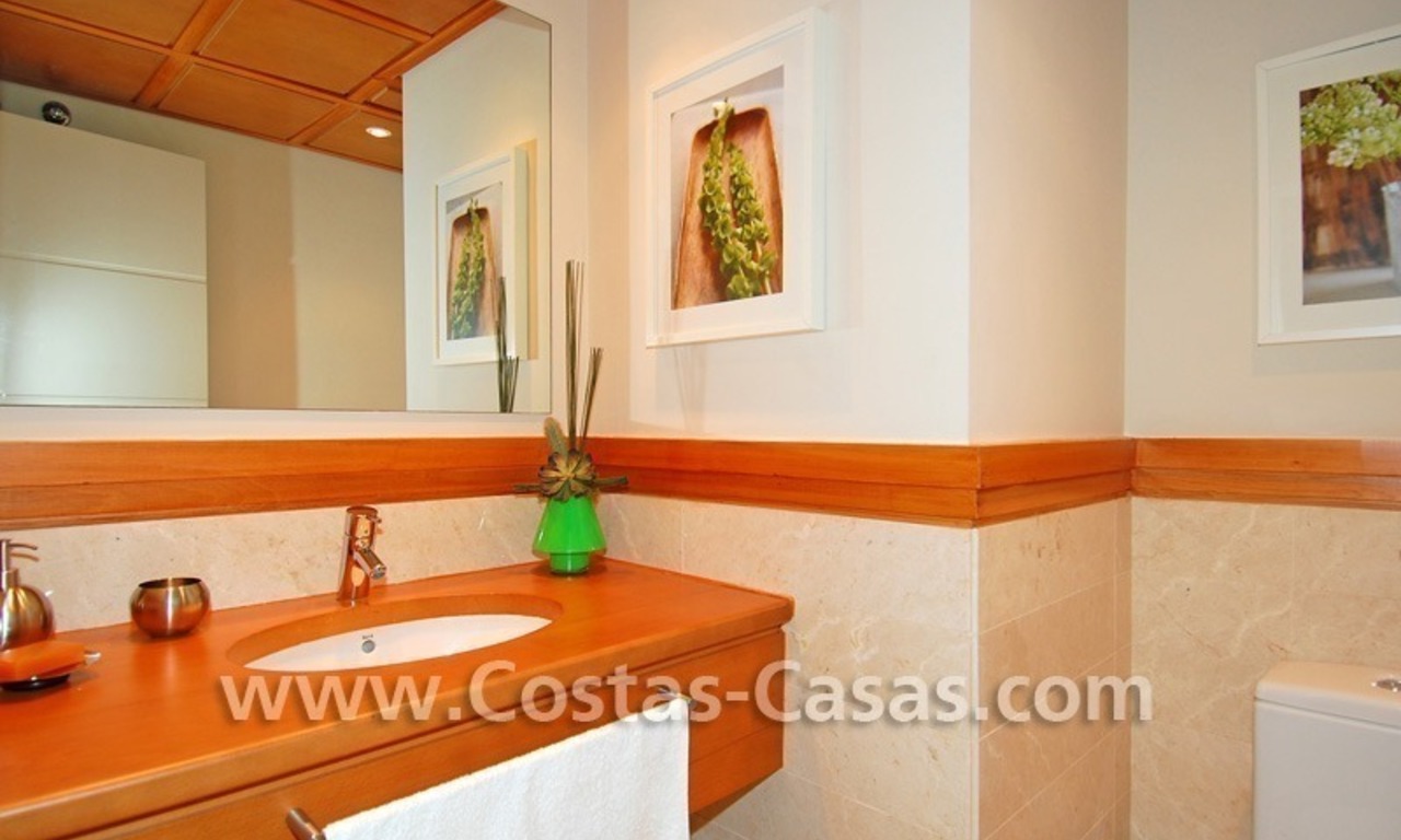 Luxury front line beach apartment for sale in an exclusive beachfront complex, New Golden Mile, Marbella - Estepona 13