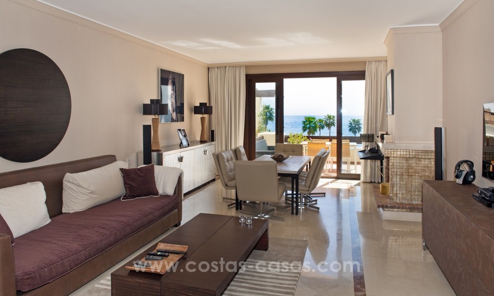 Luxury penthouse apartment for sale, first line beach complex, New Golden Mile, Marbella - Estepona 22506