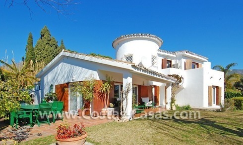Bargain Andalusian style villa to buy on the Golden Mile in Marbella 
