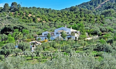 Villa – Finca - Country property for sale in Monda on the Costa del Sol, Andalusia, Southern Spain 