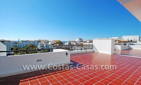 Double penthouse apartment to buy in central Puerto Banus, Marbella 