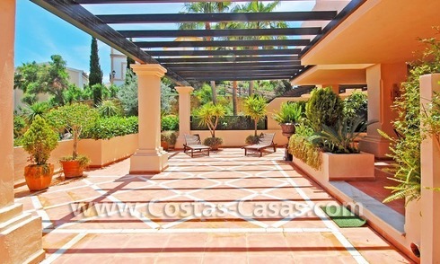 Large luxury double ground floor apartment for sale in Nueva Andalucia – Marbella 