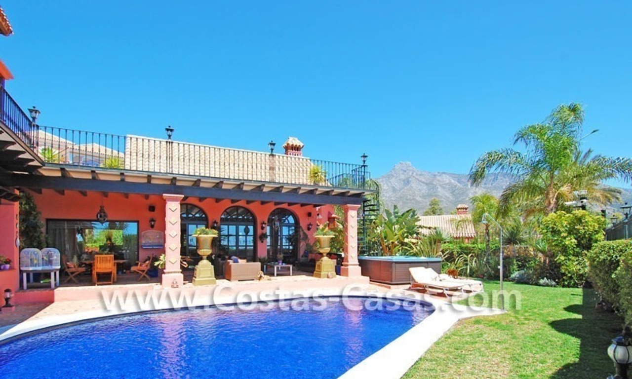Exclusive Andalusian styled villa to buy on the Golden Mile in Marbella 1