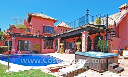 Exclusive Andalusian styled villa to buy on the Golden Mile in Marbella 