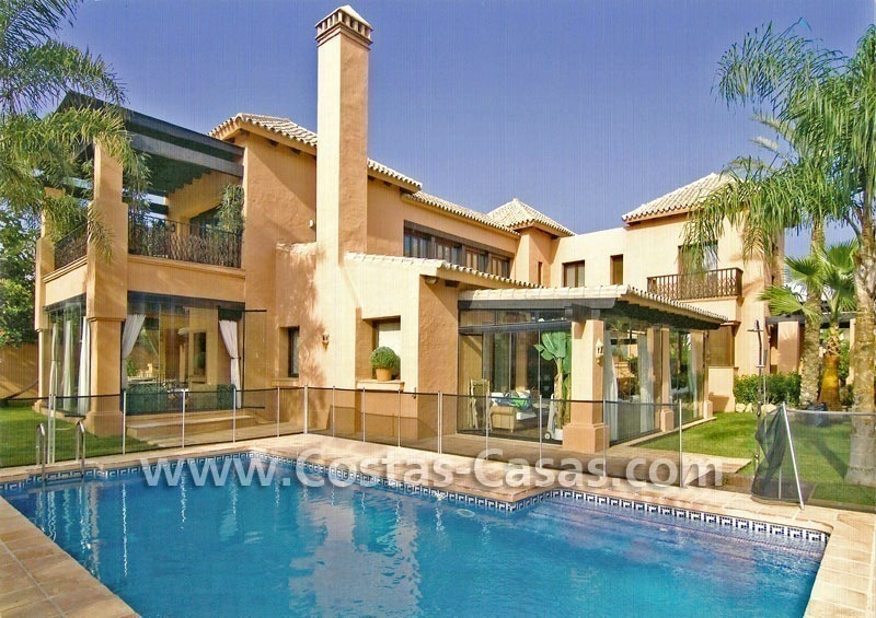 Beach side Andalusian styled luxury villa for sale in Puerto Banus – Marbella