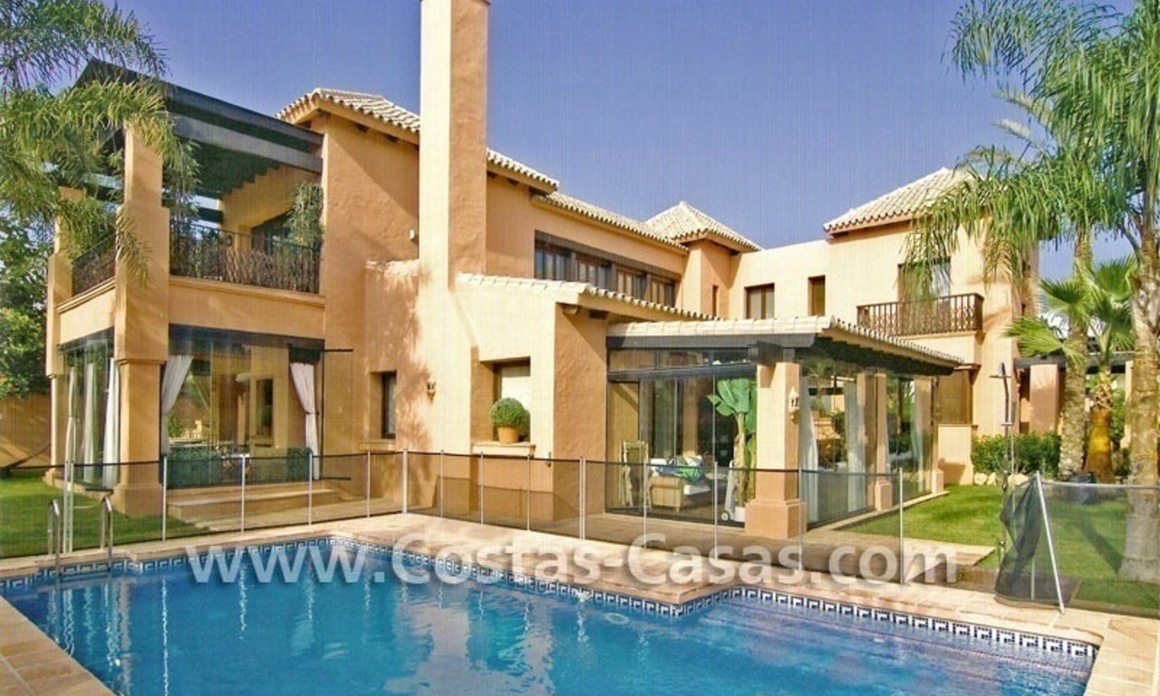 Beach side Andalusian styled luxury villa for sale in Puerto Banus – Marbella 0