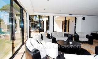 Modern style front line beach villa for holiday rent in Marbella 17