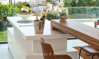 New modern luxury design villas for sale, Marbella - Benahavis, ready to move in, golf and sea views 7067 