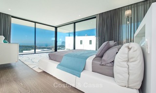 New modern luxury design villas for sale, Marbella - Benahavis, ready to move in, golf and sea views 7068 