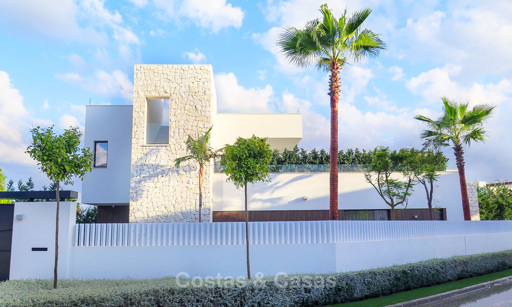 New modern luxury design villas for sale, Marbella - Benahavis, ready to move in, golf and sea views 7071