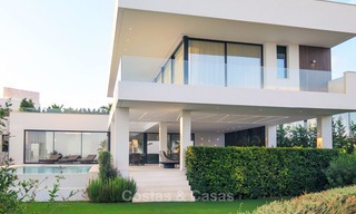 New modern luxury design villas for sale, Marbella - Benahavis, ready to move in, golf and sea views 7072 