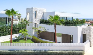 New modern luxury design villas for sale, Marbella - Benahavis, ready to move in, golf and sea views 7059 