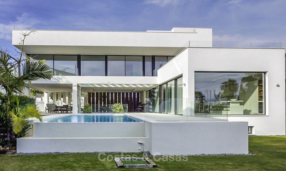 New modern luxury design villas for sale, Marbella - Benahavis, ready to move in, golf and sea views 13539