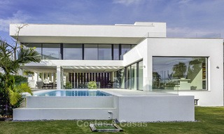 New modern luxury design villas for sale, Marbella - Benahavis, ready to move in, golf and sea views 13539 