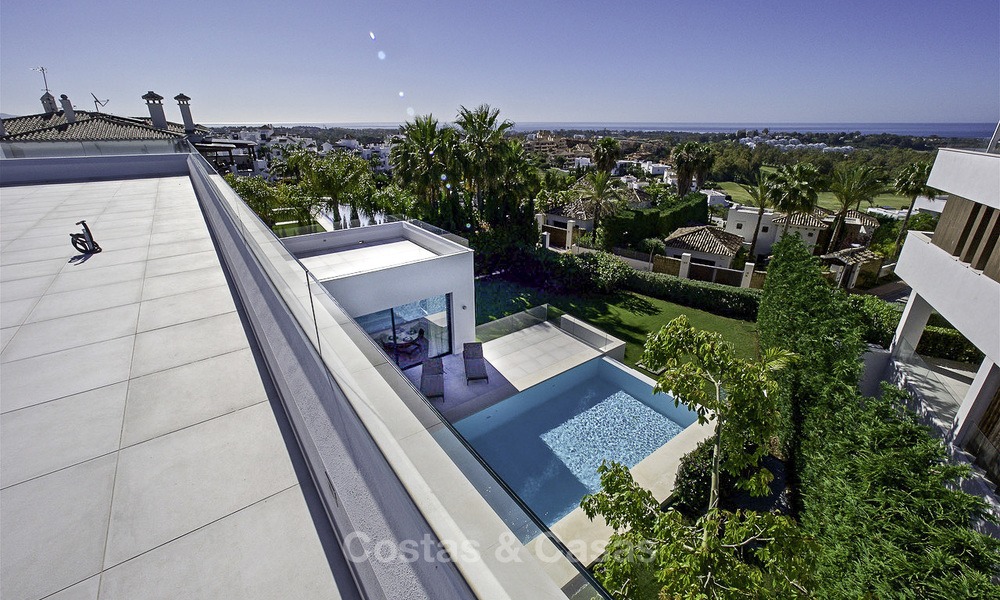 New modern luxury design villas for sale, Marbella - Benahavis, ready to move in, golf and sea views 13540
