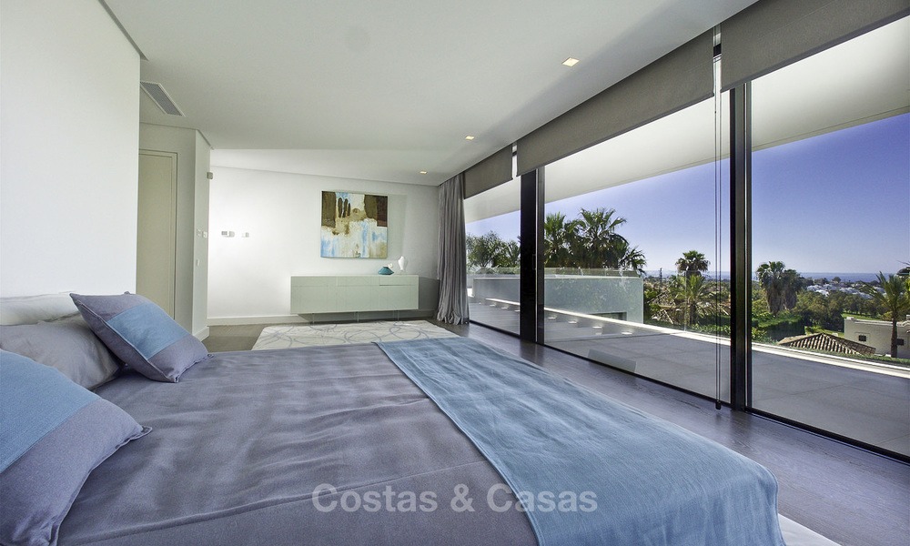 New modern luxury design villas for sale, Marbella - Benahavis, ready to move in, golf and sea views 13541