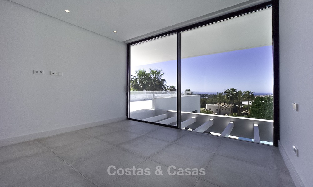 New modern luxury design villas for sale, Marbella - Benahavis, ready to move in, golf and sea views 13544