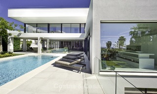 New modern luxury design villas for sale, Marbella - Benahavis, ready to move in, golf and sea views 13551 