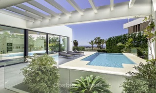 New modern luxury design villas for sale, Marbella - Benahavis, ready to move in, golf and sea views 13538 