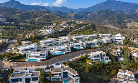 New modern luxury design villas for sale, Marbella - Benahavis, ready to move in, golf and sea views 52798