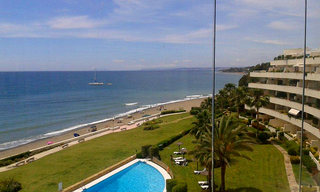 Large double penthouse for sale, frontline beach, between Marbella and Estepona 1