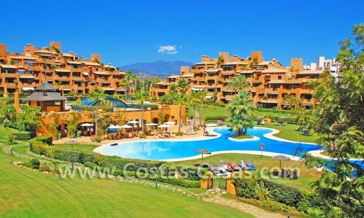 Luxury frontline beach apartment for sale, first line beach complex, New Golden Mile, Marbella -Estepona 22