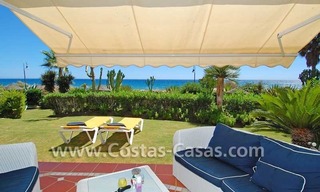Luxury first line beach ground floor apartment for sale, frontline beach, New Golden Mile, Marbella - Estepona 1