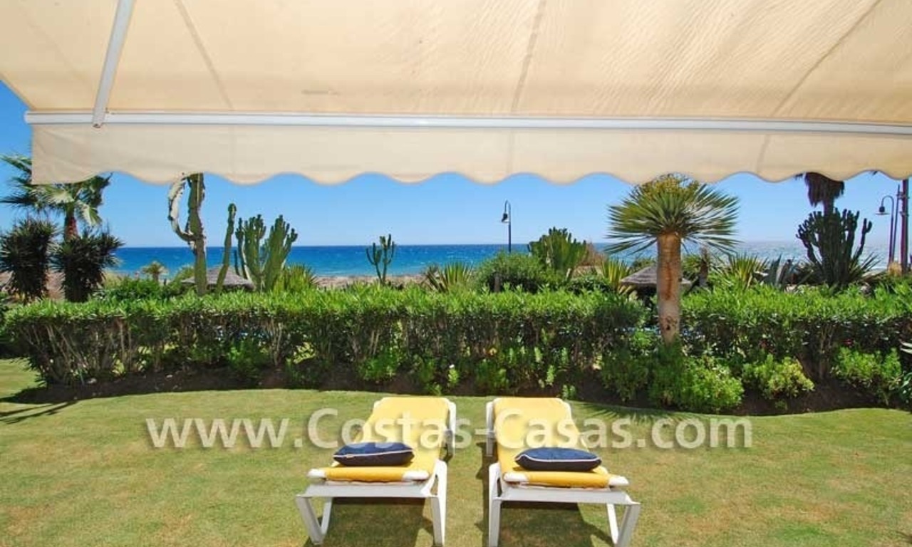 Luxury first line beach ground floor apartment for sale, frontline beach, New Golden Mile, Marbella - Estepona 2
