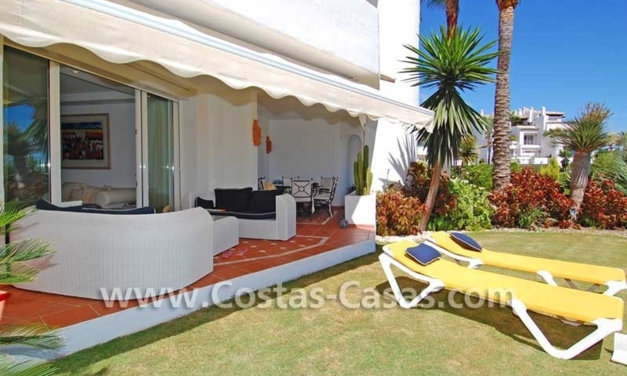 Luxury first line beach ground floor apartment for sale, frontline beach, New Golden Mile, Marbella - Estepona 3