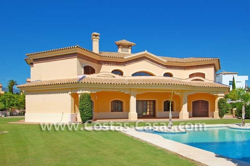 New modern andalusian style villa for sale, golf resort, New Golden Mile, Puerto Banus - Marbella, Benahavis - Estepona