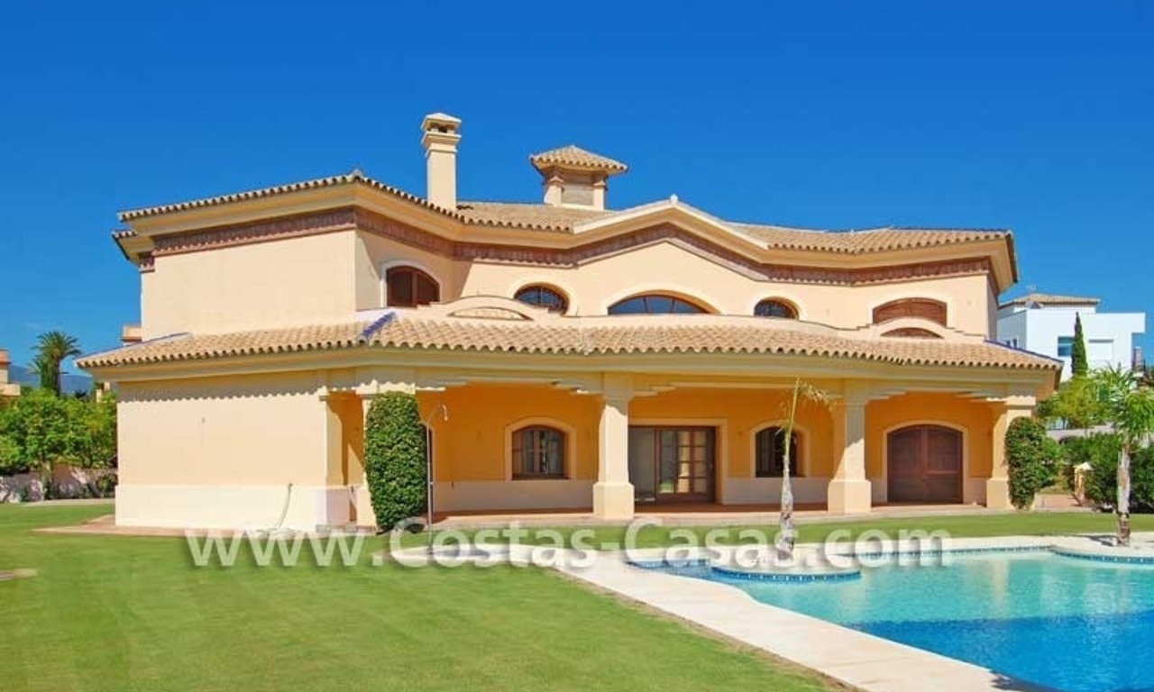 New modern andalusian style villa for sale, golf resort, New Golden Mile, Puerto Banus - Marbella, Benahavis - Estepona 0