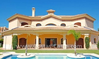 New modern andalusian style villa for sale, golf resort, New Golden Mile, Puerto Banus - Marbella, Benahavis - Estepona 1