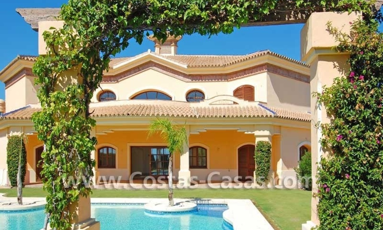 New modern andalusian style villa for sale, golf resort, New Golden Mile, Puerto Banus - Marbella, Benahavis - Estepona 2