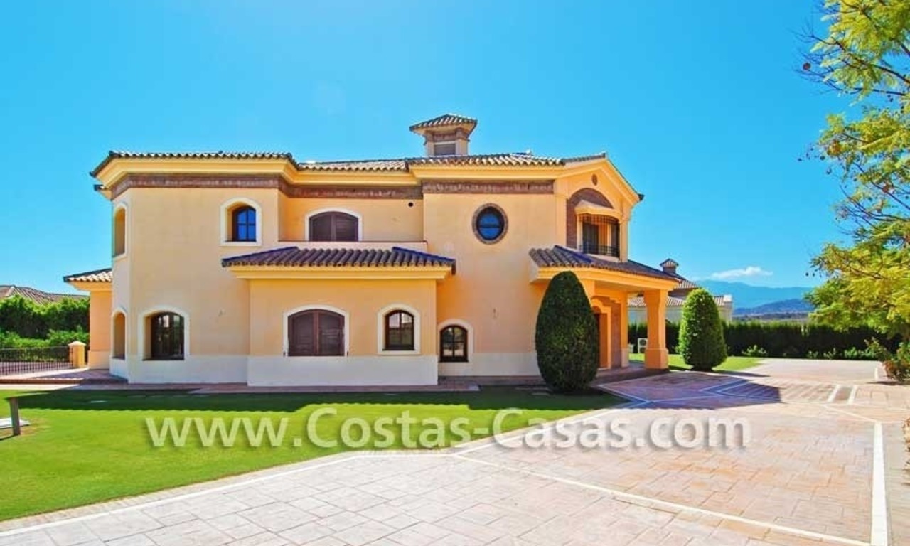 New modern andalusian style villa for sale, golf resort, New Golden Mile, Puerto Banus - Marbella, Benahavis - Estepona 3