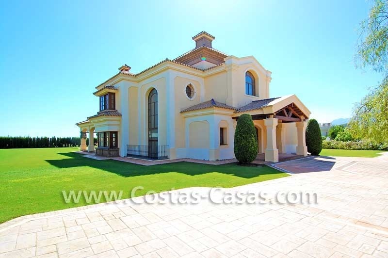 New modern andalusian style villa to buy, golf resort, New Golden Mile, Puerto Banus - Marbella, Estepona