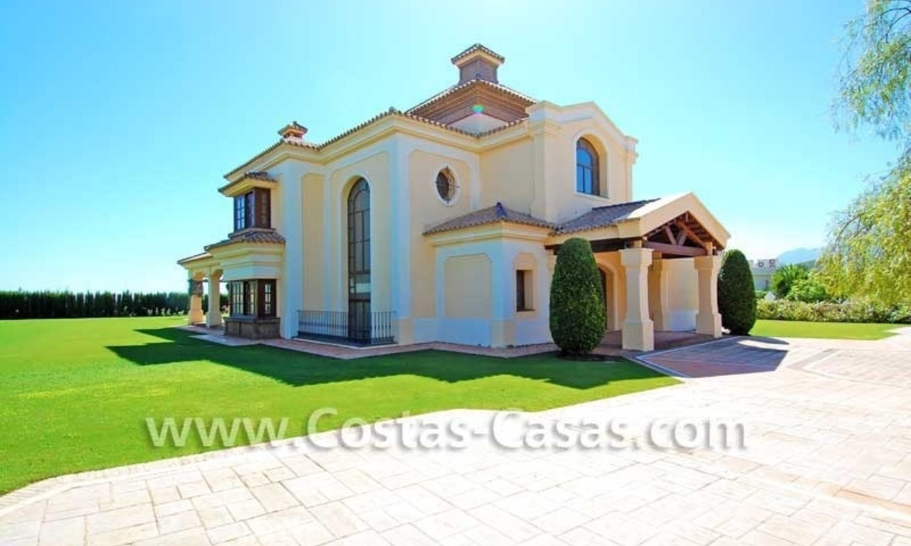 New modern andalusian style villa to buy, golf resort, New Golden Mile, Puerto Banus - Marbella, Estepona 0