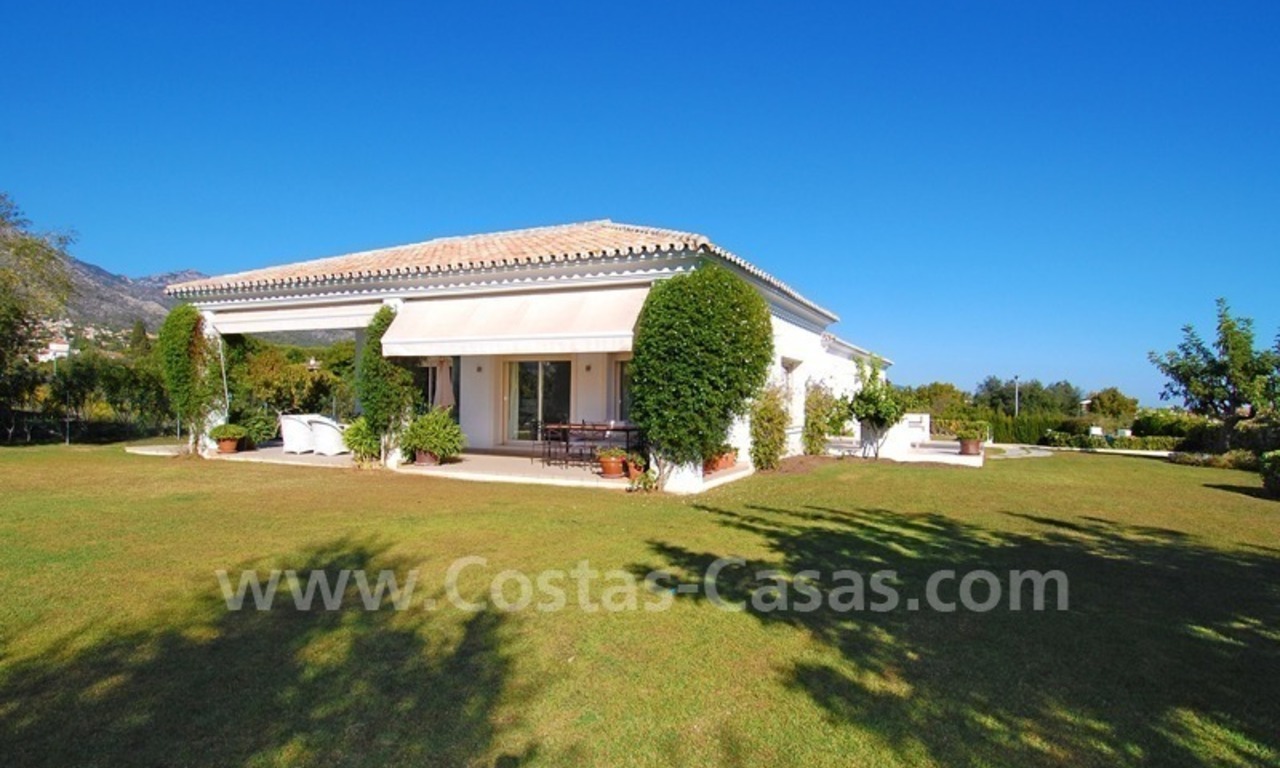 Modern Andalusian villa to buy on the Golden Mile in Marbella 1
