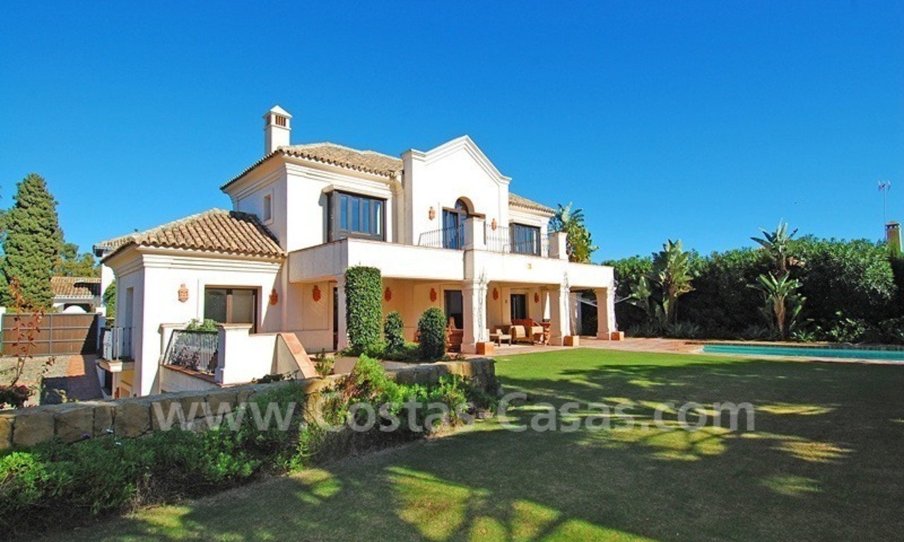 Modern andalusian beach villa to rent long term in Marbella area 1