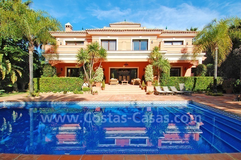 Classical Andalusian villa for sale on the Golden Mile in Marbella