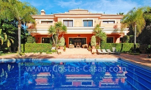 Classical Andalusian villa for sale on the Golden Mile in Marbella 