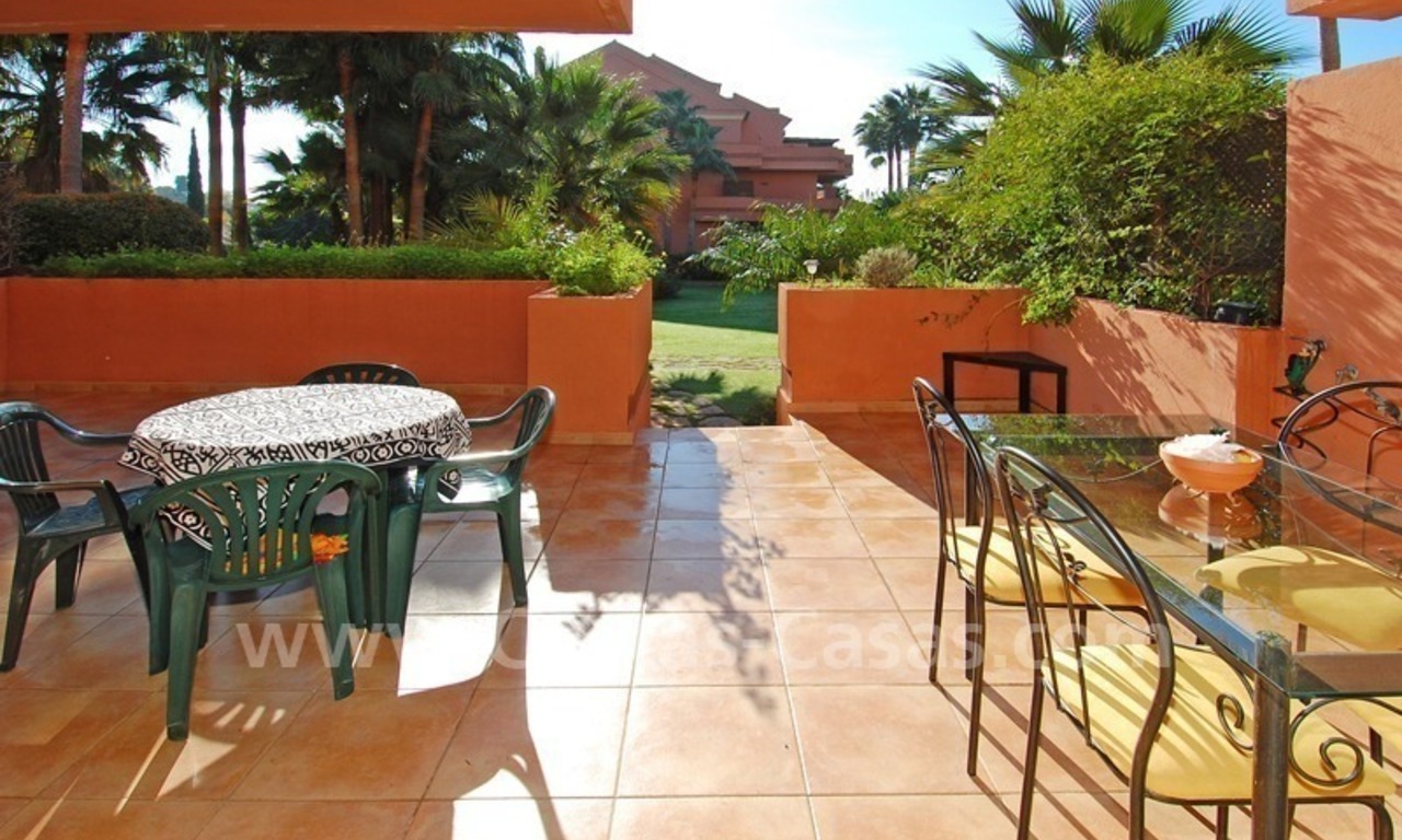 Luxury ground floor apartment for sale beachside in Nueva Andalucia, Puerto Banus - Marbella 0