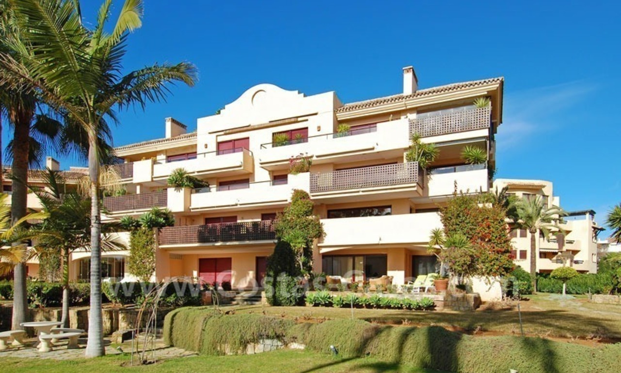 Beachfront luxury apartment for sale at the New Golden Mile between Puerto Banus - Marbella and the centre of Estepona 1