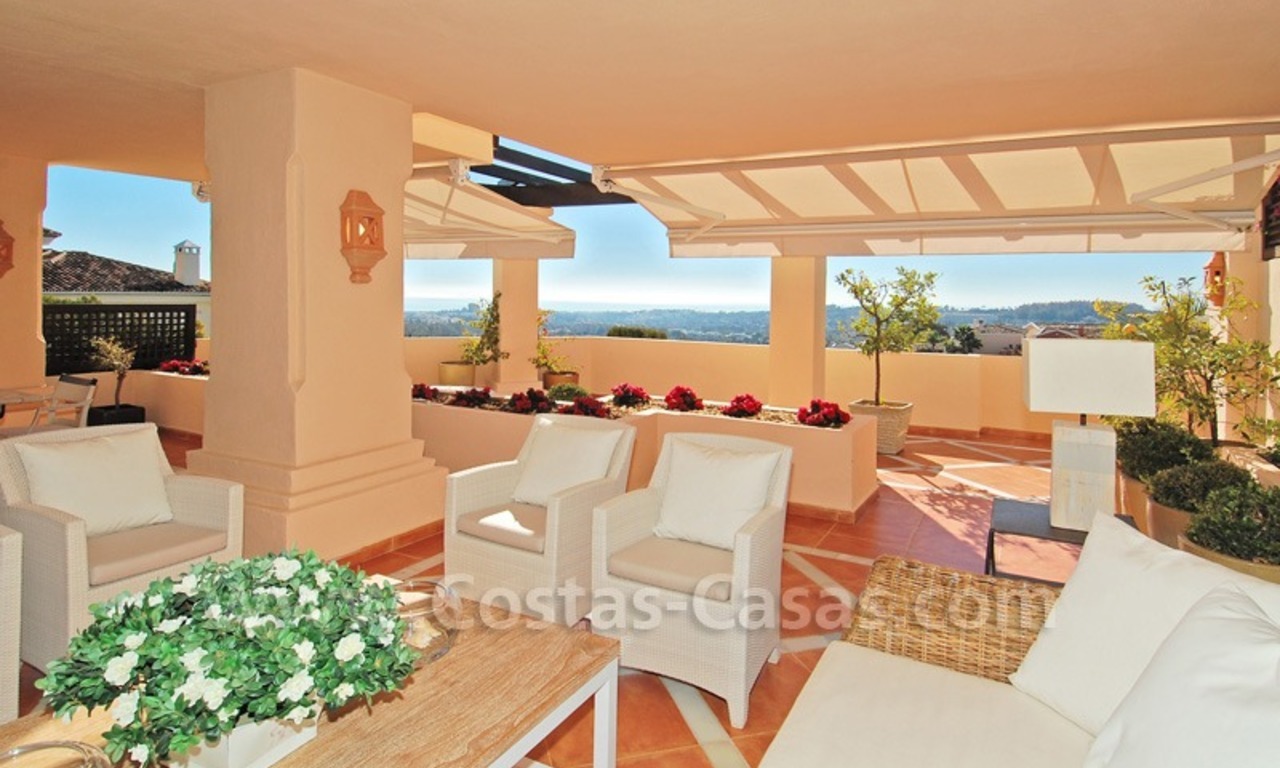 Large luxury elevated ground-floor apartment for sale in Nueva Andalucía – Marbella 0