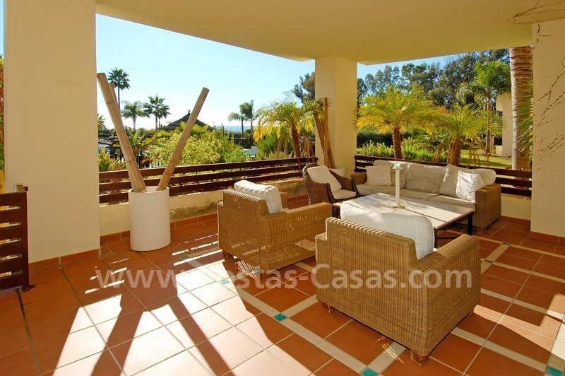 Luxury apartment for sale, frontline beach complex, New Golden Mile, Marbella – Estepona